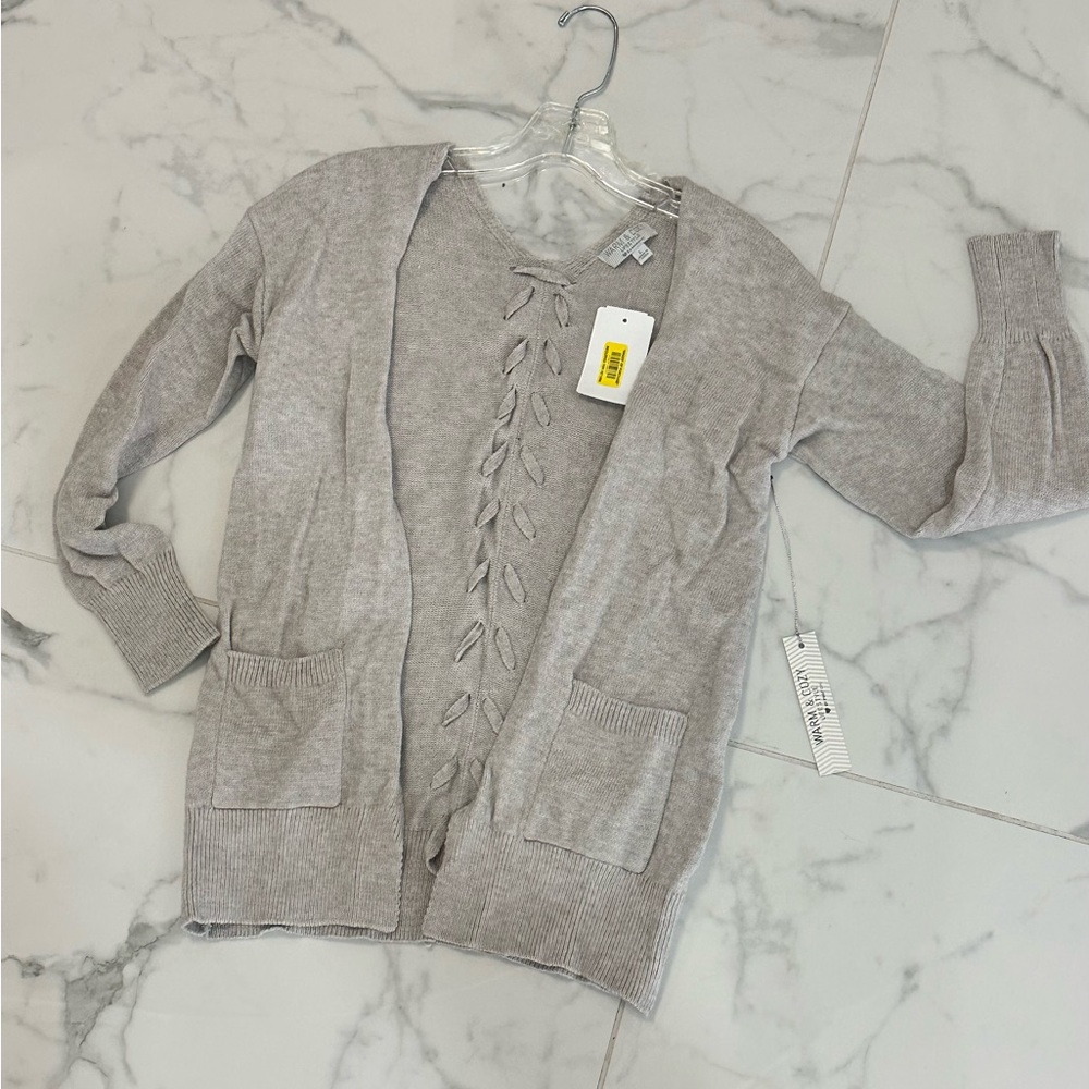 Gray Girl’s Cardigan NWT (See back detail)